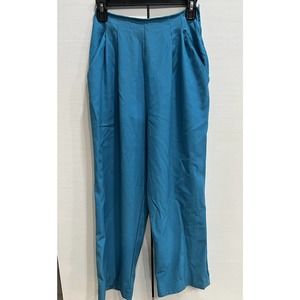 Gianfranco Ferré Studio Vintage Women's Teal Wide Leg Trousers Italy 46 US Small